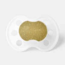 Estrellas del brillo del oro chupete