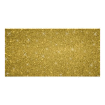 Estrellas del brillo del oro tarjeta fotografica  