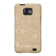 Estrellas del moreno ligero en círculos en moreno galaxy s2 fundas