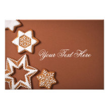 Estrellas del pan de jengibre del navidad en el pa arte fotográfico