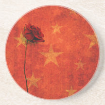 Estrellas del rosa posavasos diseño