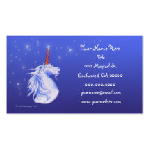Estrellas del unicornio tarjetas de negocios