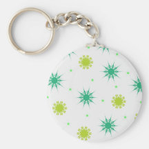 Estrellas del verde llavero personalizado