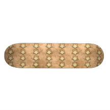 Estrellas martilladas del cobre patineta personalizada