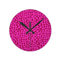 ¡Estrellas minúsculas de la frambuesa del reloj de Relojes De Pared