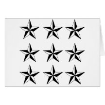 Estrellas negras y del blanco felicitaciones
