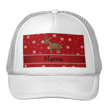 Estrellas rojas personalizadas de los copos de nie gorras de camionero