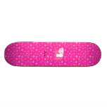 Estrellas rosadas conocidas personalizadas del ros tablas de patinar
