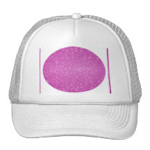 Estrellas rosadas del brillo gorros bordados