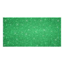 Estrellas verdes del brillo tarjeta personal