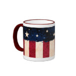 Estrellas y bandera de los E.E.U.U. del estilo del tazas