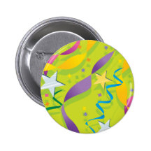 Estrellas y botón de las flámulas pins
