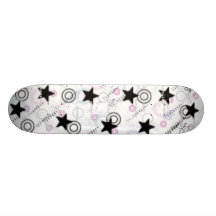 Estrellas y círculos patín personalizado