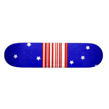 Estrellas y rayas americana tabla de patinar