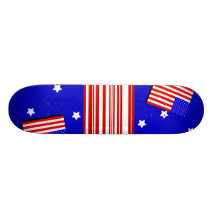 Estrellas y rayas de la bandera americana monopatines