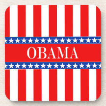 Estrellas y rayas de Obama Posavasos De Bebidas