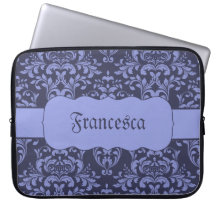 Estrellazo del damasco en lavanda y púrpura funda portátil
