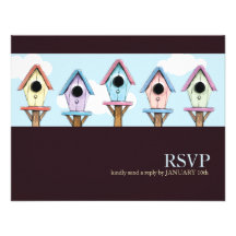 Estreno de una casa RSVP de los Birdhouses el | Anuncio Personalizado