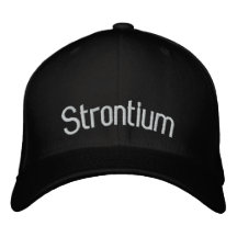 Estroncio Gorra De Béisbol Bordada