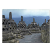 Estructuras de Bell, Borobudur, Java, Indonesia Anuncio Personalizado