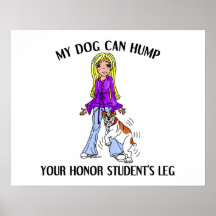 Estudiante del honor del dogo posters