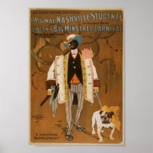 Estudiante negro del carnaval posters