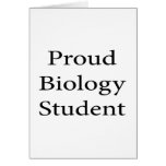 Estudiante orgulloso de la biología felicitación