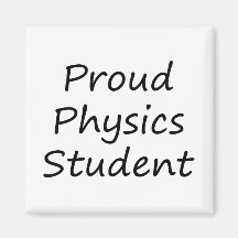 Estudiante orgulloso de la física imán de frigorífico