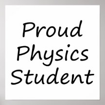 Estudiante orgulloso de la física poster