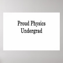 Estudiante orgulloso de la física posters