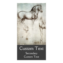 Estudio de caballos tarjeta con foto personalizada