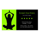Estudio de la yoga tarjeta de negocio