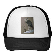 Estudio del lobo gorros bordados
