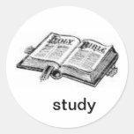 estudio etiquetas redondas