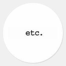 etc. etiqueta