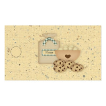 Etiqueta colgante de las galletas tarjeta de visita