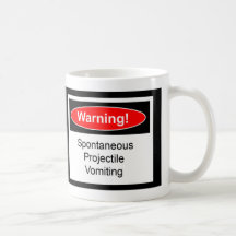 Etiqueta de advertencia tazas de café