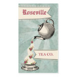 Etiqueta de colada del regalo de la taza de té de  plantillas de tarjetas de visita