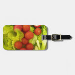 Etiqueta de encargo del equipaje de las verduras d