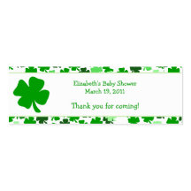 Etiqueta de encargo del favor del día del St. Patr Plantillas De Tarjeta De Negocio
