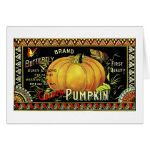 etiqueta de la calabaza tarjetas