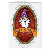 Etiqueta de la cerveza de Bock del mago tarjetas