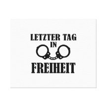 Etiqueta de Letzter en Freiheit Impresión En Lona Estirada