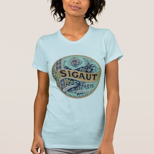 Etiqueta de París del vintage Camisetas