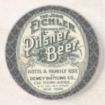 Etiqueta del anuncio de la cerveza de Pilsner del  Posavasos Cerveza