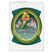 Etiqueta del Bock de Hula tarjetas