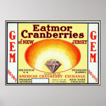 Etiqueta del cajón de la fruta del vintage poster