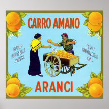 Etiqueta del cajón de la fruta del vintage impresiones