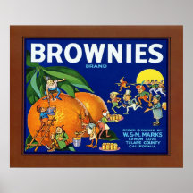 Etiqueta del cajón de la fruta del vintage posters