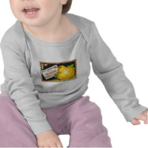 Etiqueta del cajón del vintage de las peras de Thu Camiseta